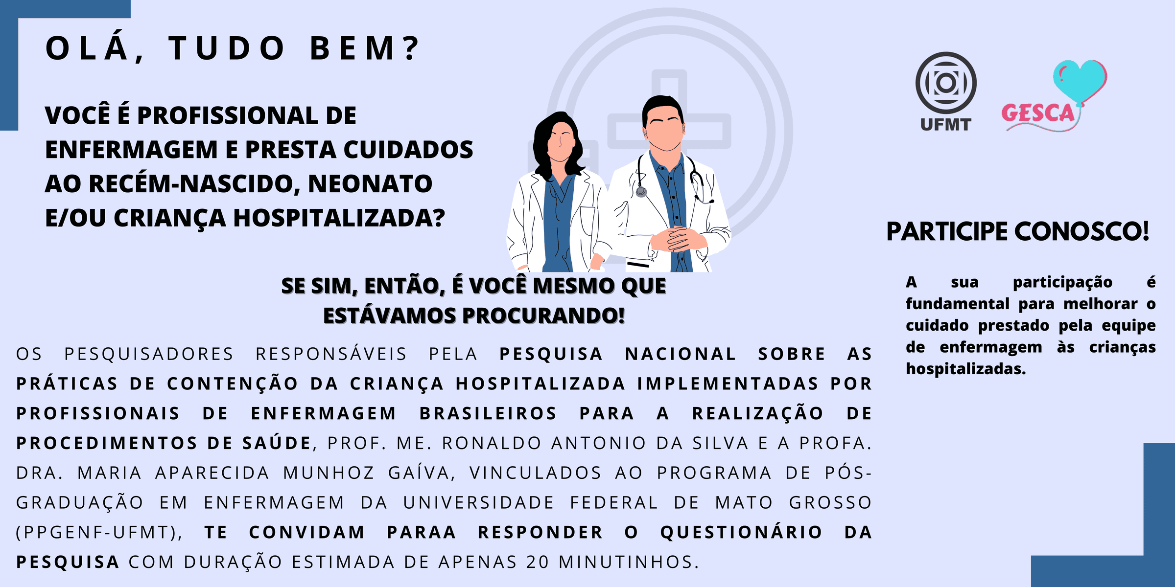 Divulgação da pesquisa